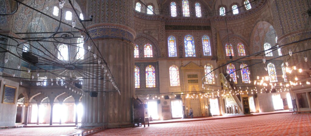 Die blaue Moschee von innen